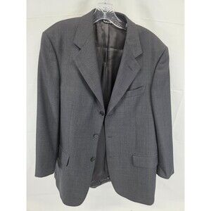 Vito Rufolo Tuxedo Suit Jacket Mens 52 Italian Super 120 Gray Tux Coat SZ. 42E